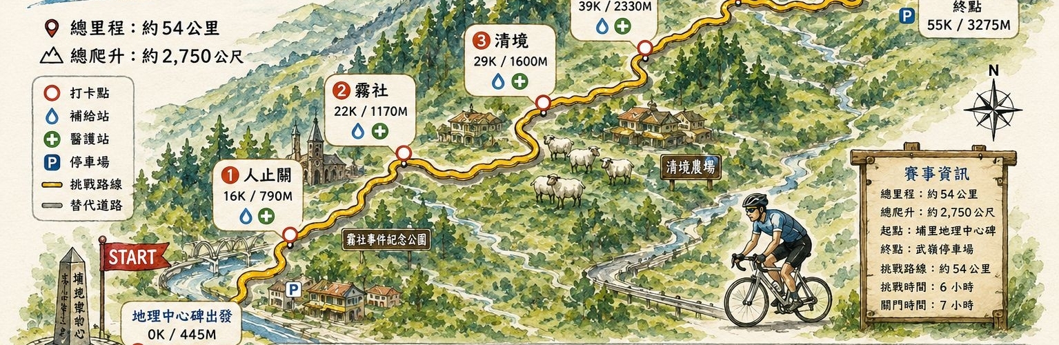 崇越盃武嶺自行車挑戰賽 帶動南投運動觀光與地方產業發展